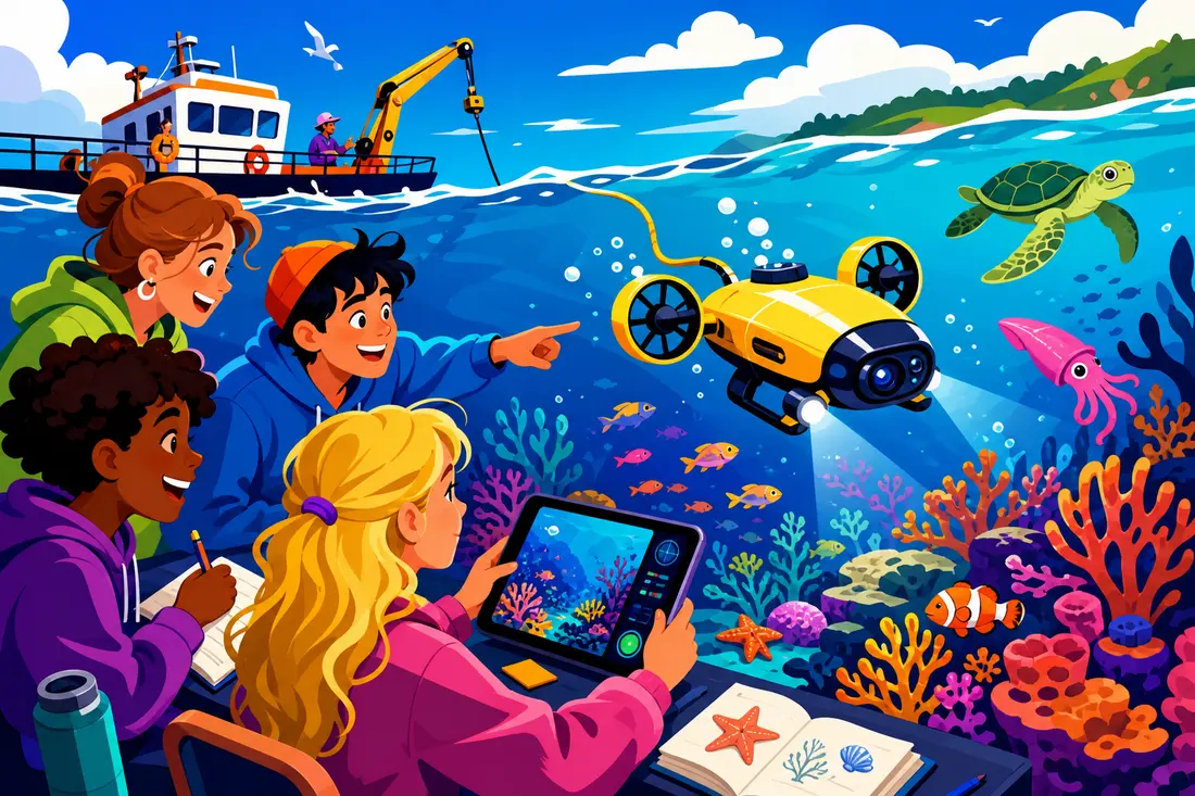Comment les drones sous-marins peuvent-ils contribuer à l’enseignement de la science marine aux étudiants ?