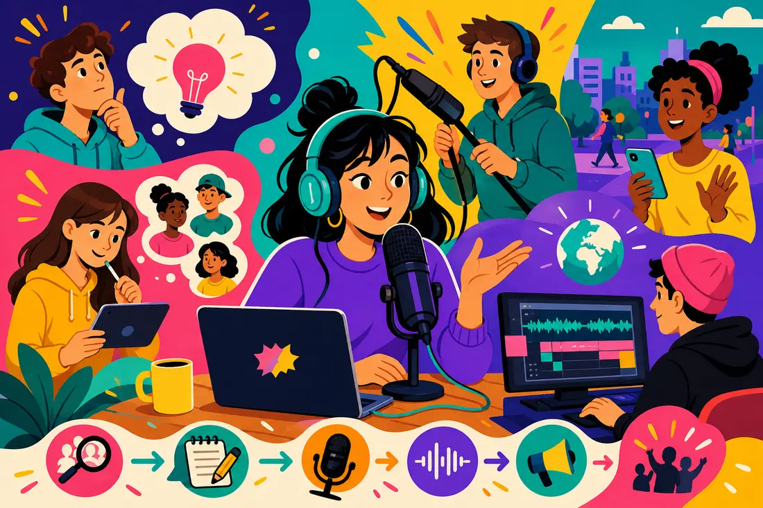 Les étapes pour créer un podcast