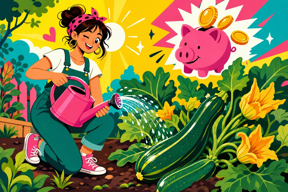 Comment arroser correctement des courgettes dans un jardin ?