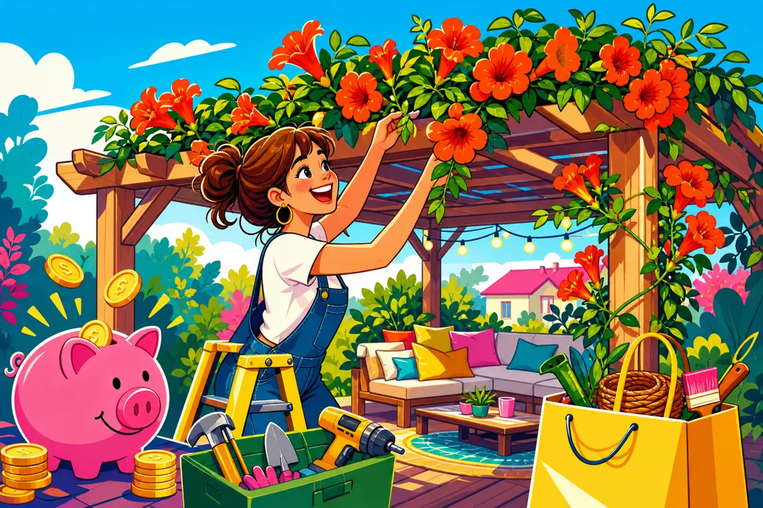 Comment créer une belle pergola avec des bignones ?