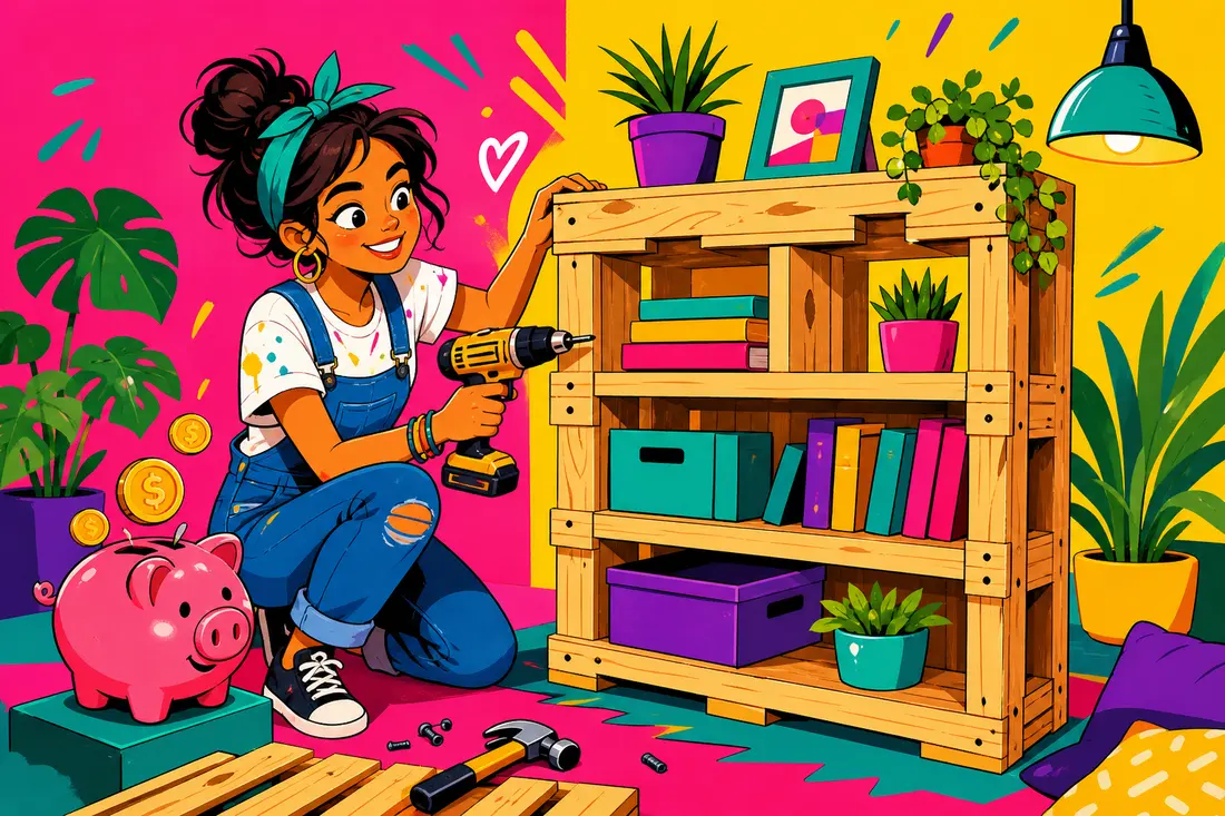 Comment fabriquer une étagère avec des palettes ?