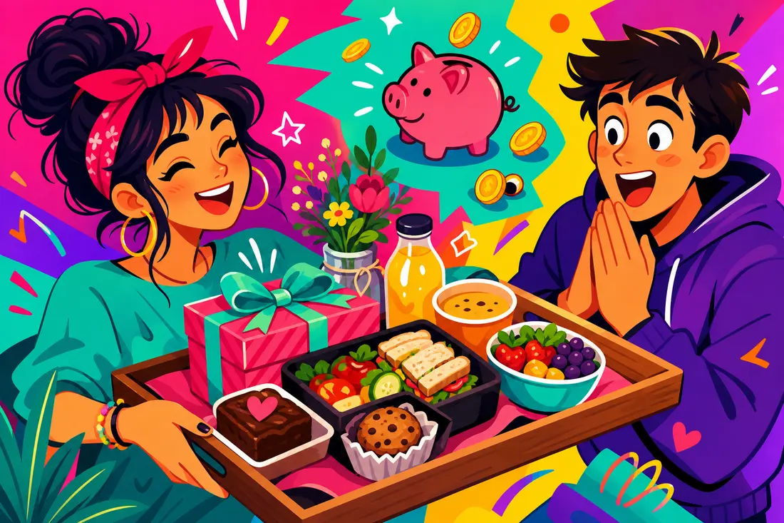 Plateau repas pour faire un cadeau