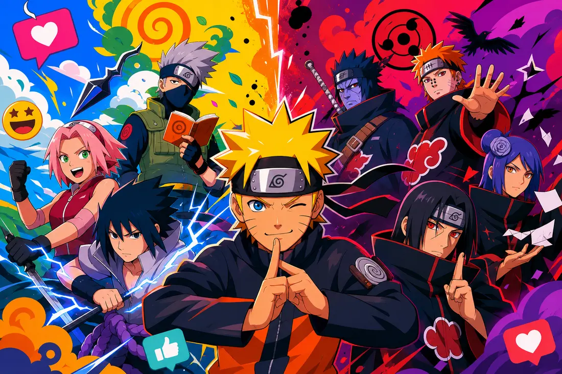 Dévoile ton ninja intérieur: es-tu un sage de konoha ou un renégat de l’akatsuki dans l’univers de naruto ?