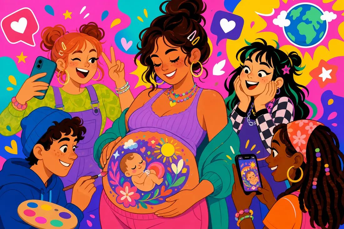 Le belly painting : une tendance à adopter pour embellir sa grossesse ?