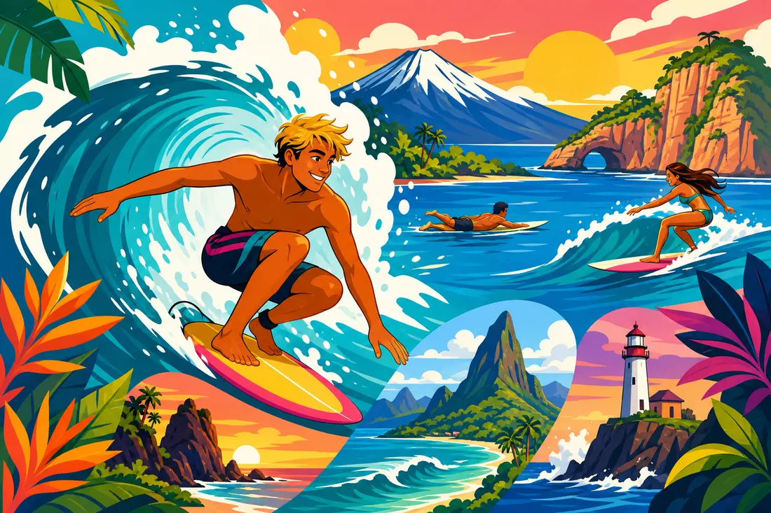Les meilleurs spots de surf à travers le monde